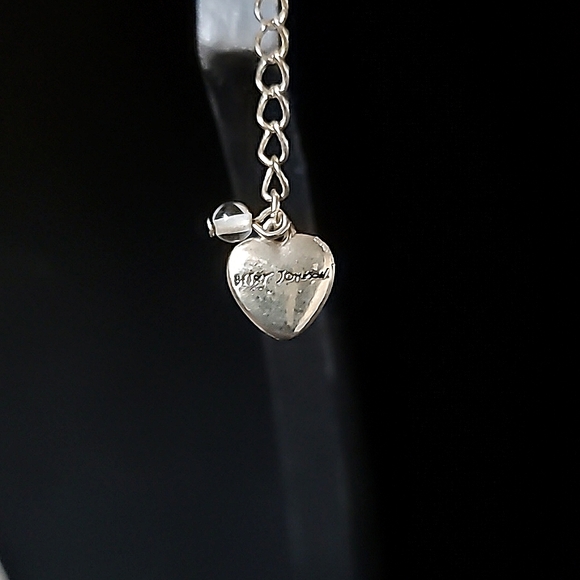 Vintage BETSEY JOHNSON Leaping Leopards Collection Layered Heart Necklace. - Picture 12 of 13